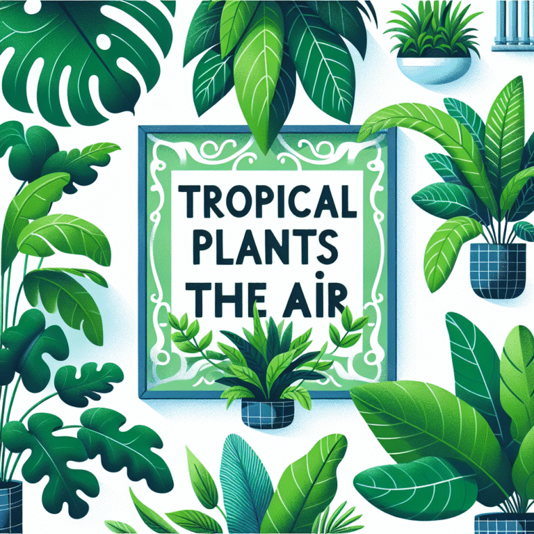 plantas tropicais que purificam o ar