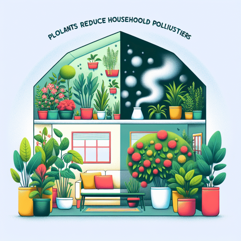 como plantas reduzem poluentes domésticos