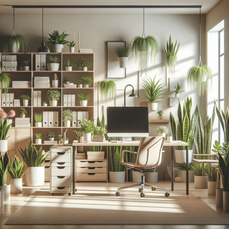 plantas purificadoras para ambiente de trabalho