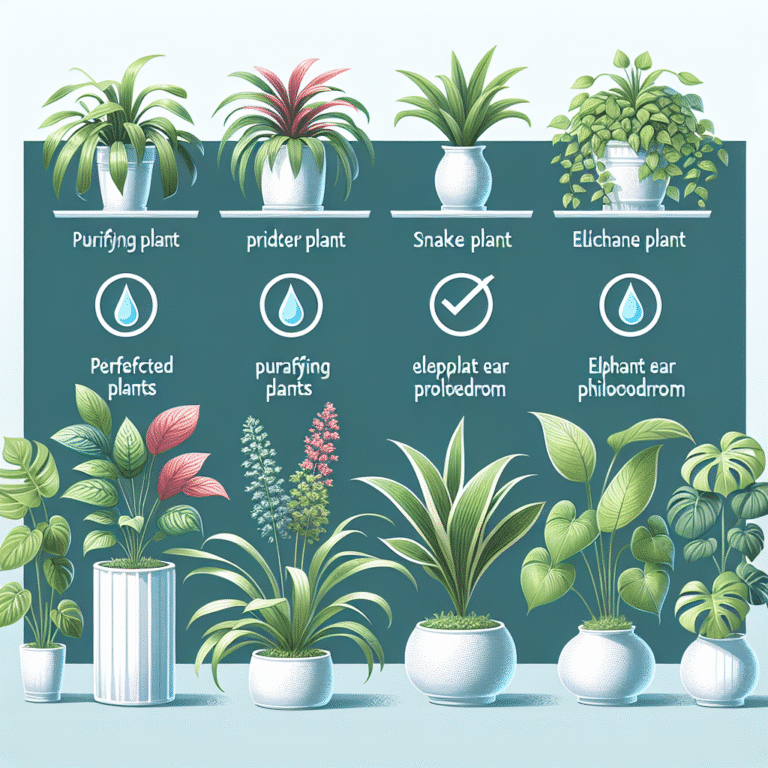 qual é a rega ideal para plantas purificadoras