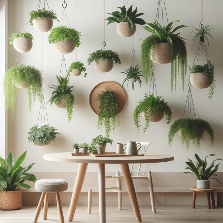plantas suspensas para decoração