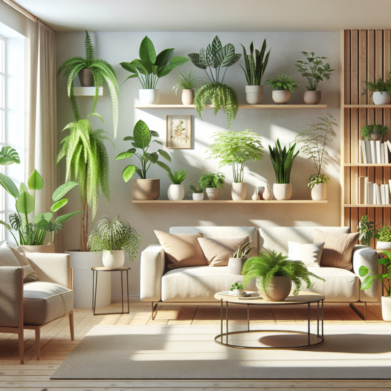 plantas que melhoram a qualidade do ar na sala de estar