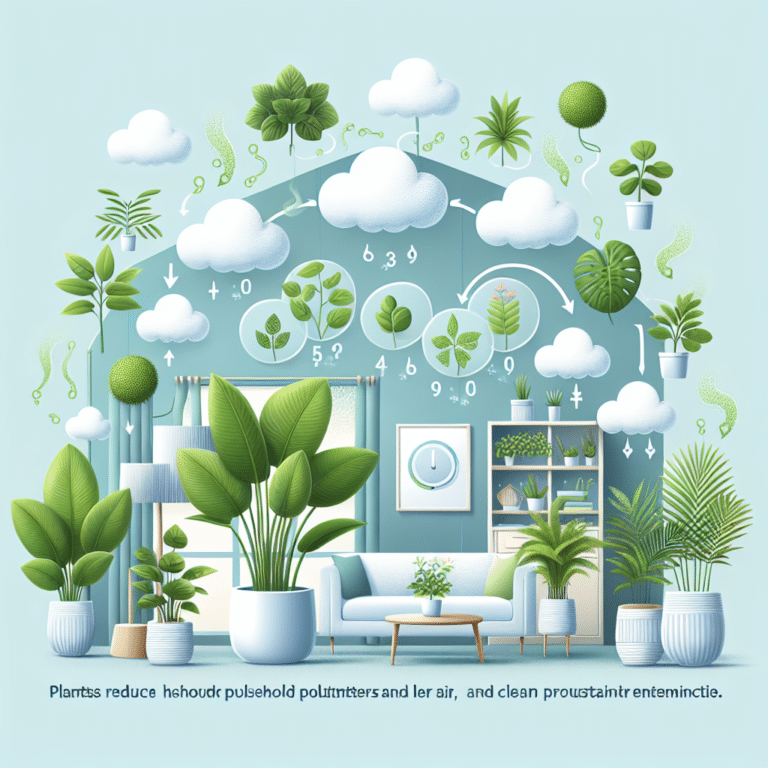 como as plantas reduzem poluentes domésticos e melhoram a qualidade do ar