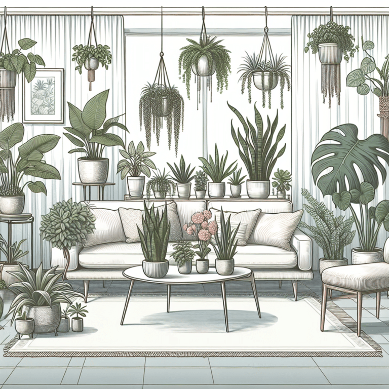 como organizar plantas em sala de estar